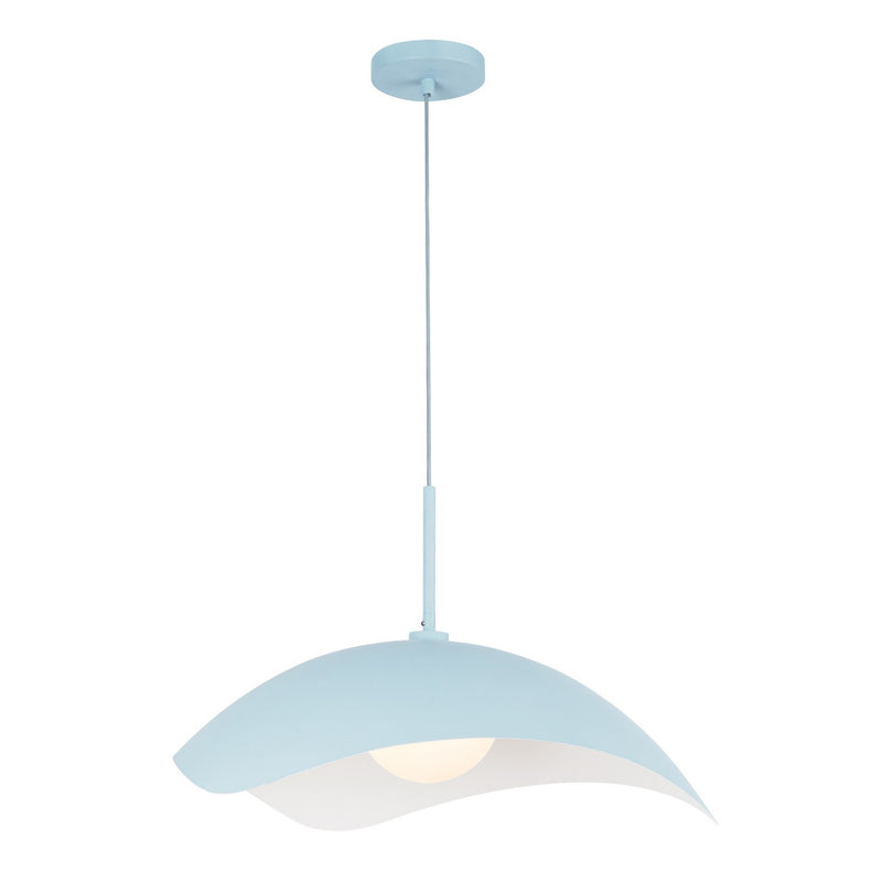 One Light Pendant<br /><span style="color:#4AB0CE;">Entrega: 4-10 dias en USA</span><br /><span style="color:#4AB0CE;font-size:60%;">PREGUNTE POR ENTREGA EN PANAMA</span><br />Collection: Kirby<br />Finish: Cerulean