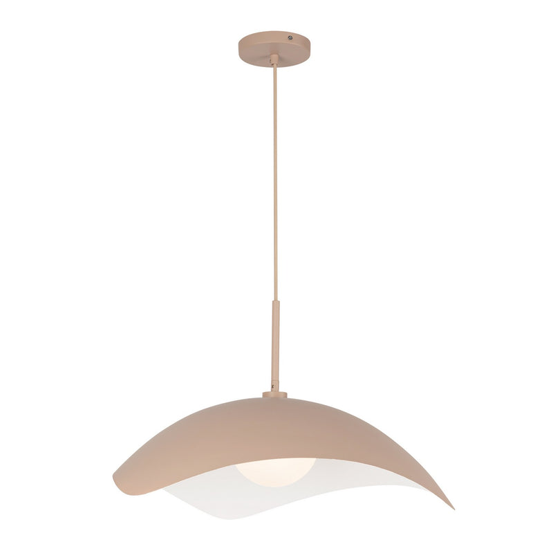 One Light Pendant<br /><span style="color:#4AB0CE;">Entrega: 4-10 dias en USA</span><br /><span style="color:#4AB0CE;font-size:60%;">PREGUNTE POR ENTREGA EN PANAMA</span><br />Collection: Kirby<br />Finish: Peach