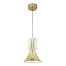 LED Pendant<br /><span style="color:#4AB0CE;">Entrega: 4-10 dias en USA</span><br /><span style="color:#4AB0CE;font-size:60%;">PREGUNTE POR ENTREGA EN PANAMA</span><br />Collection: Floe<br />Finish: Metallic Brass/Clear Crystal