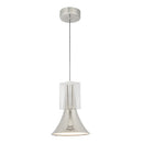 LED Pendant<br /><span style="color:#4AB0CE;">Entrega: 4-10 dias en USA</span><br /><span style="color:#4AB0CE;font-size:60%;">PREGUNTE POR ENTREGA EN PANAMA</span><br />Collection: Floe<br />Finish: Polished Nickel/Clear Crystal