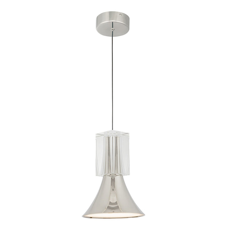 LED Pendant<br /><span style="color:#4AB0CE;">Entrega: 4-10 dias en USA</span><br /><span style="color:#4AB0CE;font-size:60%;">PREGUNTE POR ENTREGA EN PANAMA</span><br />Collection: Floe<br />Finish: Polished Nickel/Clear Crystal