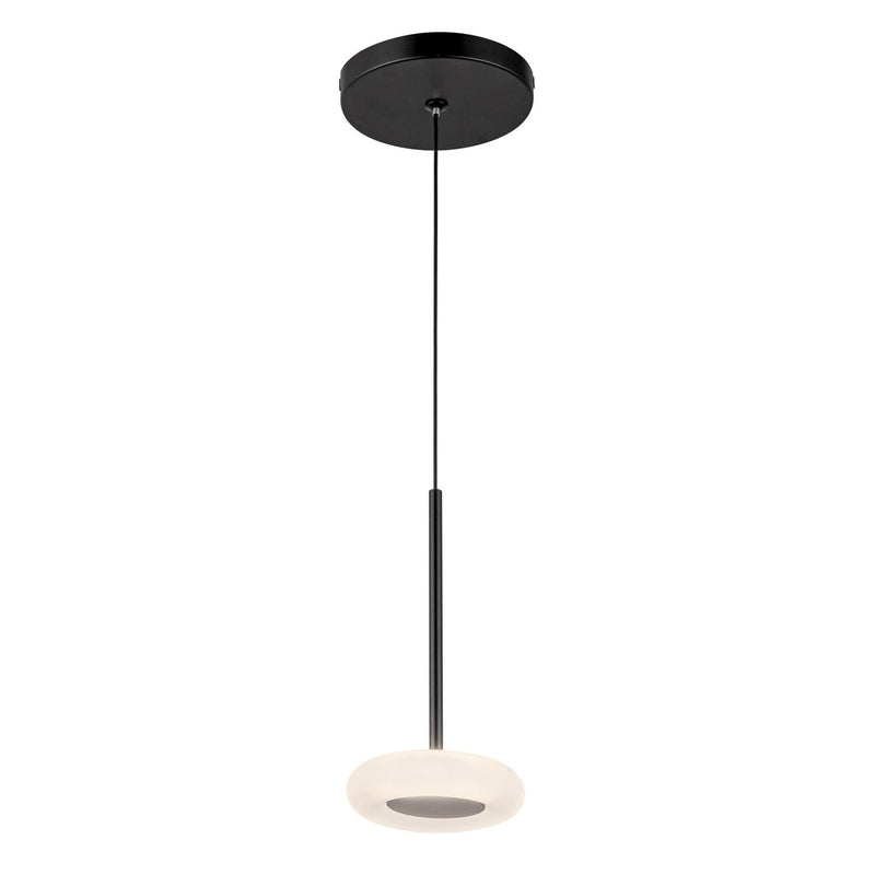 LED Pendant<br /><span style="color:#4AB0CE;">Entrega: 4-10 dias en USA</span><br /><span style="color:#4AB0CE;font-size:60%;">PREGUNTE POR ENTREGA EN PANAMA</span><br />Collection: Stephord<br />Finish: Black/Frosted Glass