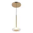 LED Pendant<br /><span style="color:#4AB0CE;">Entrega: 4-5 semanas en USA</span><br /><span style="color:#4AB0CE;font-size:60%;">PREGUNTE POR ENTREGA EN PANAMA</span><br />Collection: Stephord<br />Finish: Metallic Brass/Clear Glass