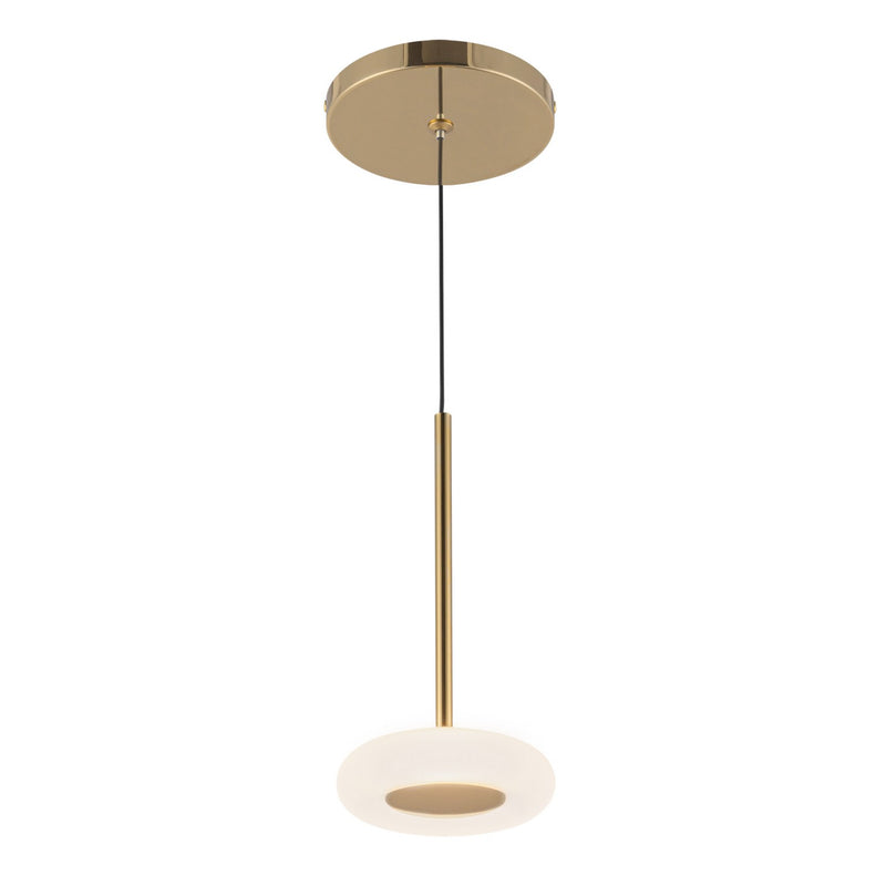 LED Pendant<br /><span style="color:#4AB0CE;">Entrega: 4-10 dias en USA</span><br /><span style="color:#4AB0CE;font-size:60%;">PREGUNTE POR ENTREGA EN PANAMA</span><br />Collection: Stephord<br />Finish: Metallic Brass/Frosted Glass