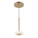 LED Pendant<br /><span style="color:#4AB0CE;">Entrega: 4-10 dias en USA</span><br /><span style="color:#4AB0CE;font-size:60%;">PREGUNTE POR ENTREGA EN PANAMA</span><br />Collection: Stephord<br />Finish: Metallic Brass/Frosted Glass