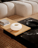 Kuzco Lighting - TL12413-VB/OP - LED Table Lamp - Nimbus - Vintage Brass/Opal Glass