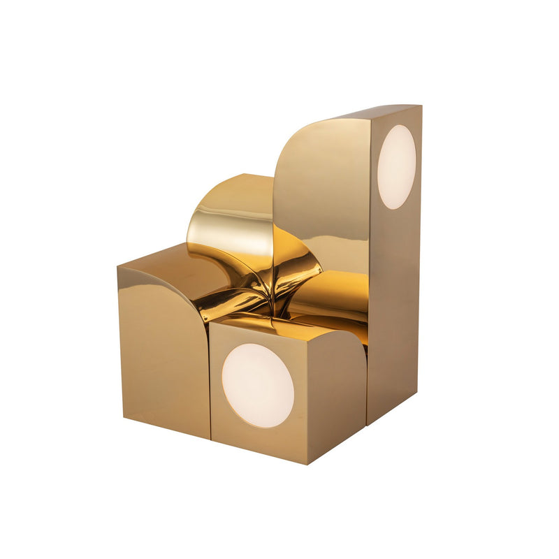 LED Table Lamp<br /><span style="color:#4AB0CE;">Entrega: 4-10 dias en USA</span><br /><span style="color:#4AB0CE;font-size:60%;">PREGUNTE POR ENTREGA EN PANAMA</span><br />Collection: Gypsum<br />Finish: Polished Brass