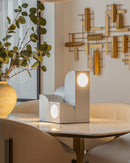 LED Table Lamp<br /><span style="color:#4AB0CE;">Entrega: 4-10 dias en USA</span><br /><span style="color:#4AB0CE;font-size:60%;">PREGUNTE POR ENTREGA EN PANAMA</span><br />Collection: Gypsum<br />Finish: White