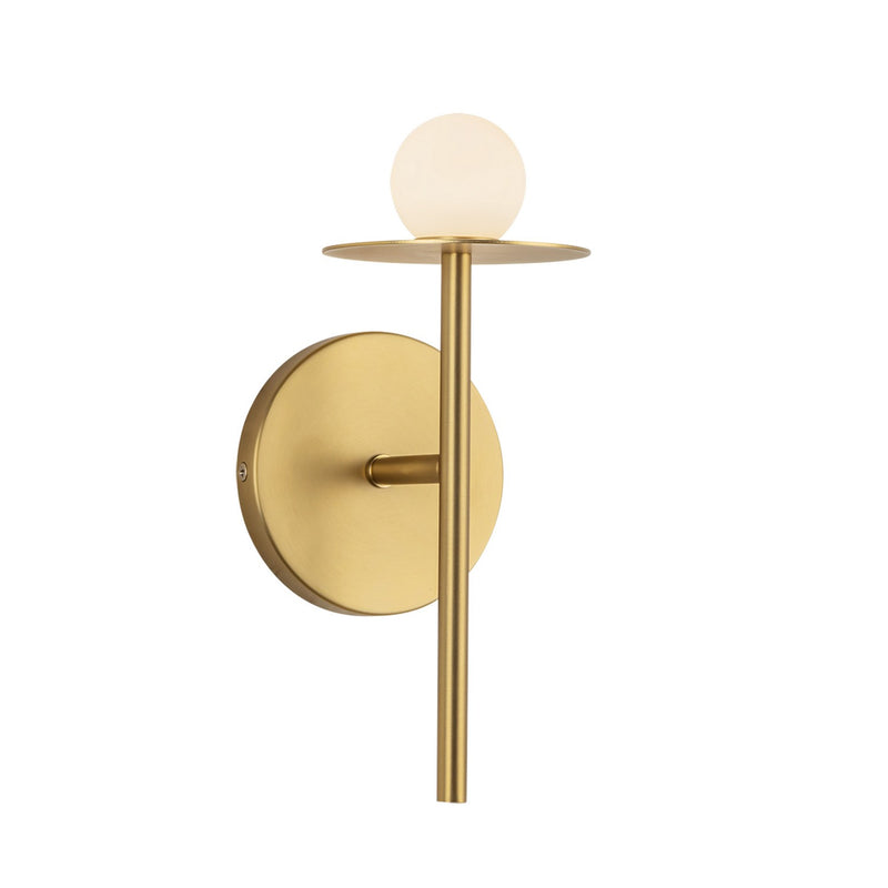 LED Wall Sconce<br /><span style="color:#4AB0CE;">Entrega: 4-10 dias en USA</span><br /><span style="color:#4AB0CE;font-size:60%;">PREGUNTE POR ENTREGA EN PANAMA</span><br />Collection: Elixir<br />Finish: Brushed Gold
