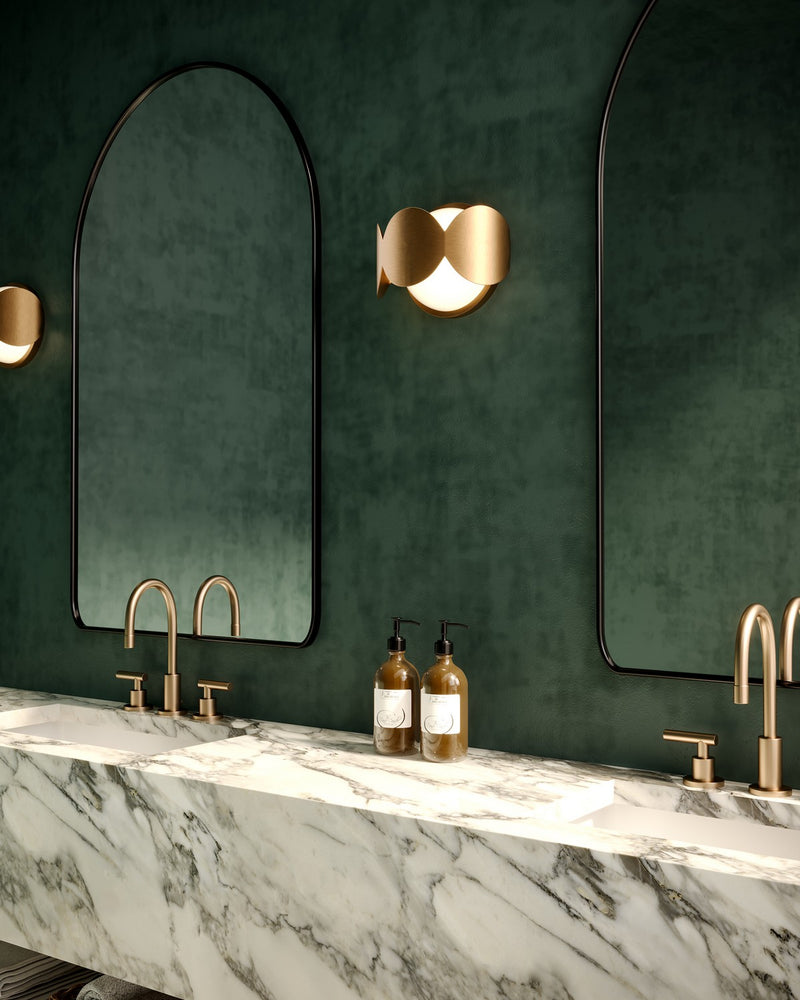 Kuzco Lighting - WS59810-BG/OP - One Light Wall Sconce - Ciel - Brushed Gold/Opal Glass