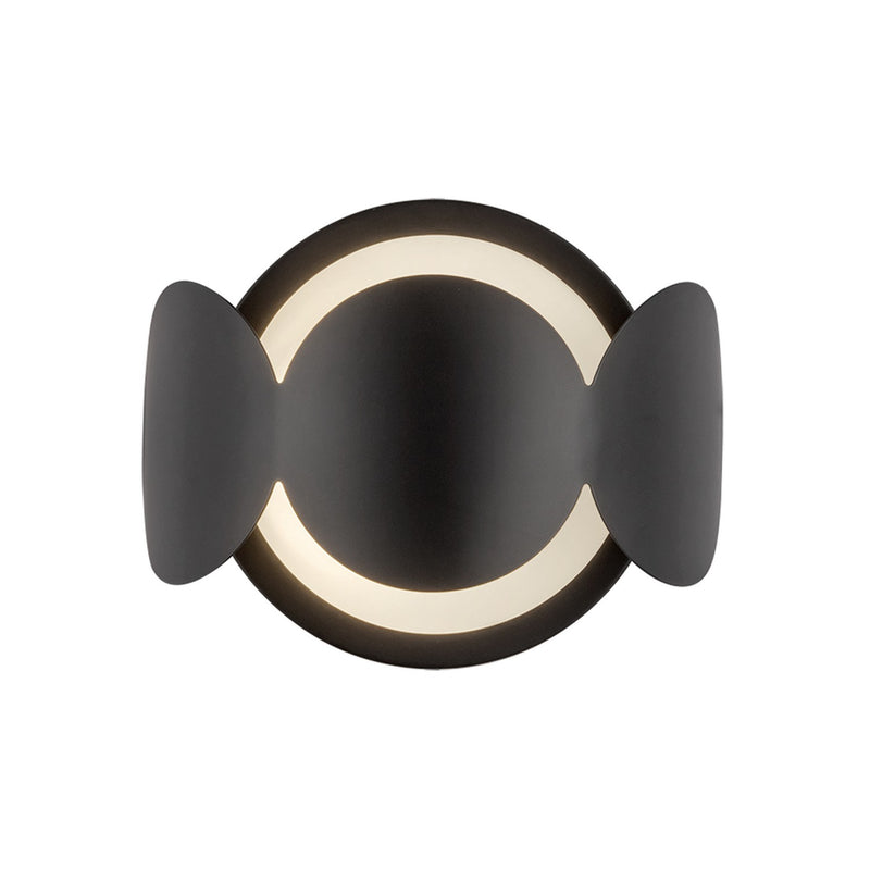 One Light Wall Sconce<br /><span style="color:#4AB0CE;">Entrega: 4-10 dias en USA</span><br /><span style="color:#4AB0CE;font-size:60%;">PREGUNTE POR ENTREGA EN PANAMA</span><br />Collection: Ciel<br />Finish: Black/Opal Glass