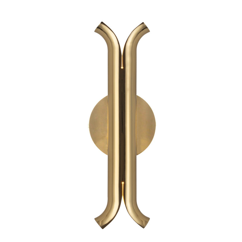 LED Wall Sconce<br /><span style="color:#4AB0CE;">Entrega: 4-10 dias en USA</span><br /><span style="color:#4AB0CE;font-size:60%;">PREGUNTE POR ENTREGA EN PANAMA</span><br />Collection: Husk<br />Finish: Metallic Brass