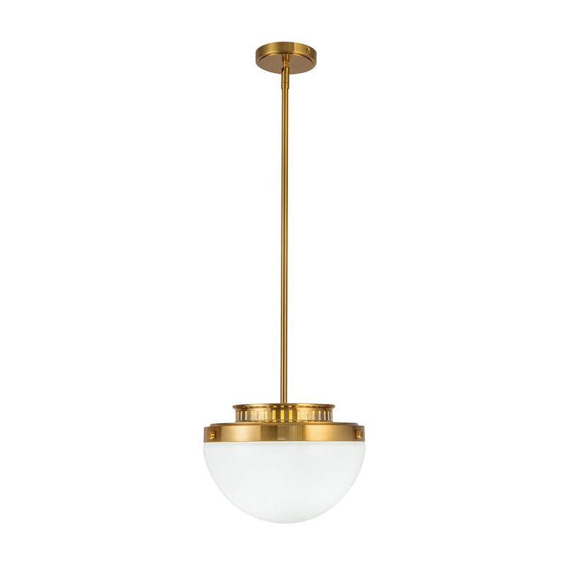 One Light Pendant<br /><span style="color:#4AB0CE;">Entrega: 4-10 dias en USA</span><br /><span style="color:#4AB0CE;font-size:60%;">PREGUNTE POR ENTREGA EN PANAMA</span><br />Collection: Dahlia<br />Finish: Brushed Brass
