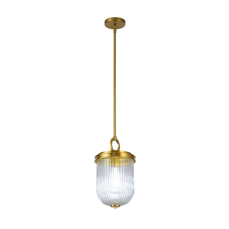 One Light Pendant<br /><span style="color:#4AB0CE;">Entrega: 4-10 dias en USA</span><br /><span style="color:#4AB0CE;font-size:60%;">PREGUNTE POR ENTREGA EN PANAMA</span><br />Collection: Myla<br />Finish: Vintage Brass