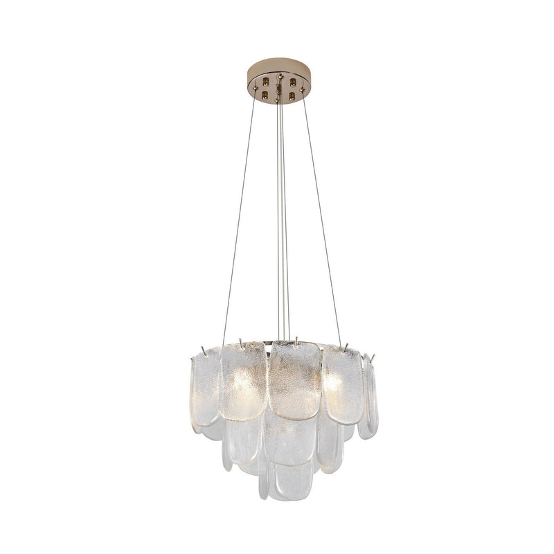 Artcraft Canada - AC12051CR - Five Light Pendant - Bianca - Polished Nickel, Crystalline