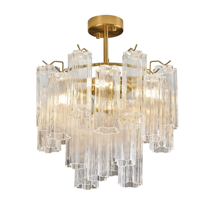 Artcraft Canada - AC12103BR - Five Light Semi Flush Mount - Sophia - Brass