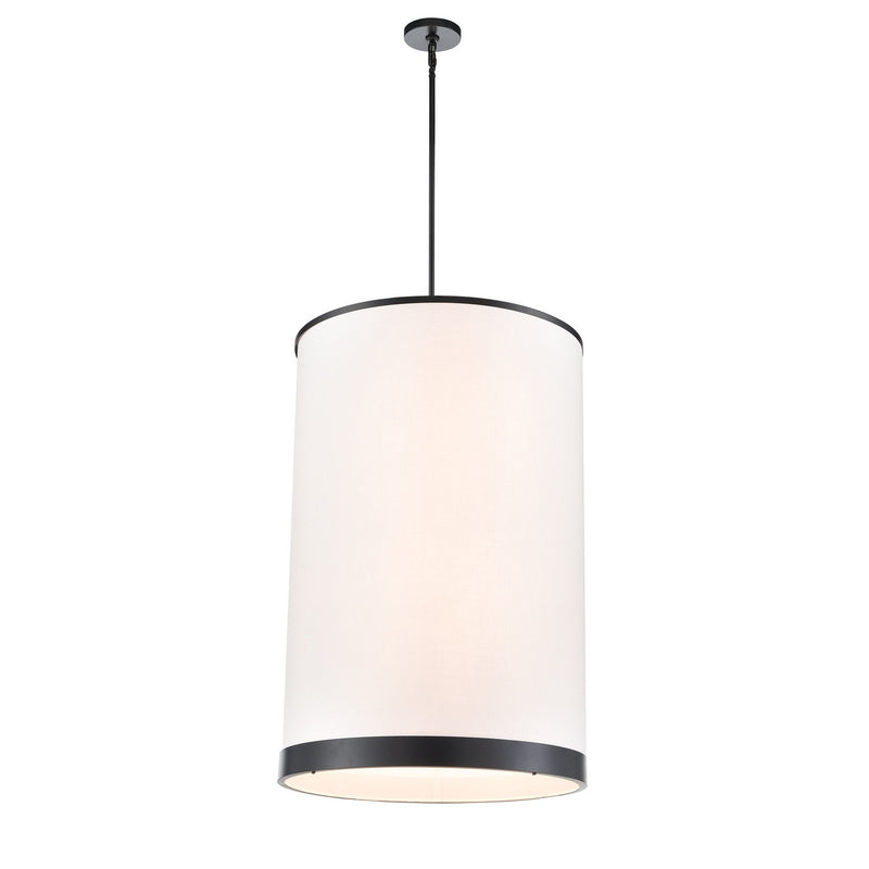 Eight Light Chandelier<br /><span style="color:#4AB0CE;">Entrega: 4-10 dias en USA</span><br /><span style="color:#4AB0CE;font-size:60%;">PREGUNTE POR ENTREGA EN PANAMA</span><br />Collection: High Street<br />Finish: Black
