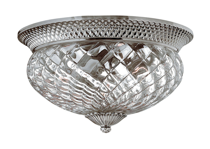 Hinkley - 4881PL - LED Flush Mount - Plantation - Polished Antique Nickel