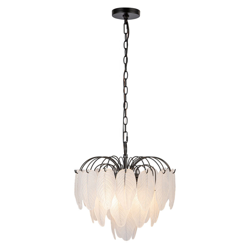 Four Light Pendant<br /><span style="color:#4AB0CE;">Entrega: 4-10 dias en USA</span><br /><span style="color:#4AB0CE;font-size:60%;">PREGUNTE POR ENTREGA EN PANAMA</span><br />Collection: Alessia<br />Finish: Black