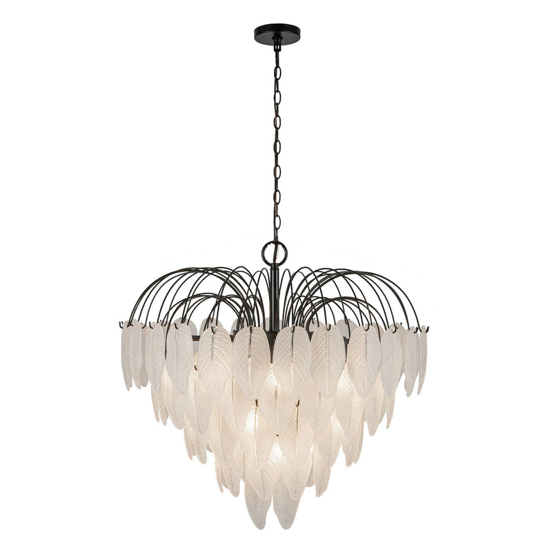 19 Light Chandelier<br /><span style="color:#4AB0CE;">Entrega: 4-10 dias en USA</span><br /><span style="color:#4AB0CE;font-size:60%;">PREGUNTE POR ENTREGA EN PANAMA</span><br />Collection: Alessia<br />Finish: Black