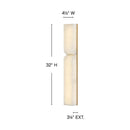 LED Wall Sconce<br /><span style="color:#4AB0CE;">Entrega: 6-7 semanas en USA</span><br /><span style="color:#4AB0CE;font-size:60%;">PREGUNTE POR ENTREGA EN PANAMA</span><br />Collection: Alune<br />Finish: Lacquered Brass
