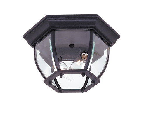 Artcraft Canada - AC8096BK - Two Light Outdoor Flush Mount - Classico - Black