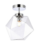 Elegant Lighting - LD2346C - One Light Flush Mount - Lawrence - Chrome