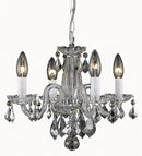 Elegant Lighting - LD7804D15C - Four Light Pendant - Azalea - Chrome