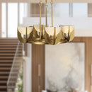 LED Chandelier<br /><span style="color:#4AB0CE;">Entrega: 4-10 dias en USA</span><br /><span style="color:#4AB0CE;font-size:60%;">PREGUNTE POR ENTREGA EN PANAMA</span><br />Collection: Colette<br />Finish: Vintage Brass/Alabaster