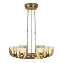 LED Chandelier<br /><span style="color:#4AB0CE;">Entrega: 4-10 dias en USA</span><br /><span style="color:#4AB0CE;font-size:60%;">PREGUNTE POR ENTREGA EN PANAMA</span><br />Collection: Colette<br />Finish: Vintage Brass/Alabaster