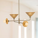 Alora - CH432438BG - Four Light Chandelier - Piper - Brushed Gold