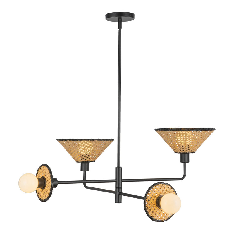 Four Light Chandelier<br /><span style="color:#4AB0CE;">Entrega: 4-10 dias en USA</span><br /><span style="color:#4AB0CE;font-size:60%;">PREGUNTE POR ENTREGA EN PANAMA</span><br />Collection: Piper<br />Finish: Matte Black