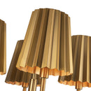 Four Light Chandelier<br /><span style="color:#4AB0CE;">Entrega: 4-10 dias en USA</span><br /><span style="color:#4AB0CE;font-size:60%;">PREGUNTE POR ENTREGA EN PANAMA</span><br />Collection: Plisse<br />Finish: Aged Gold