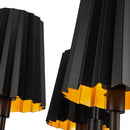 Four Light Chandelier<br /><span style="color:#4AB0CE;">Entrega: 4-10 dias en USA</span><br /><span style="color:#4AB0CE;font-size:60%;">PREGUNTE POR ENTREGA EN PANAMA</span><br />Collection: Plisse<br />Finish: Matte Black