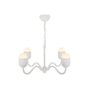 Four Light Chandelier<br /><span style="color:#4AB0CE;">Entrega: 4-10 dias en USA</span><br /><span style="color:#4AB0CE;font-size:60%;">PREGUNTE POR ENTREGA EN PANAMA</span><br />Collection: Effie<br />Finish: Antique White/Opal Glass