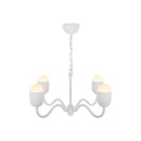 Four Light Chandelier<br /><span style="color:#4AB0CE;">Entrega: 4-10 dias en USA</span><br /><span style="color:#4AB0CE;font-size:60%;">PREGUNTE POR ENTREGA EN PANAMA</span><br />Collection: Effie<br />Finish: Antique White/Opal Glass