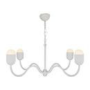Four Light Chandelier<br /><span style="color:#4AB0CE;">Entrega: 1-2 semanas en USA</span><br /><span style="color:#4AB0CE;font-size:60%;">PREGUNTE POR ENTREGA EN PANAMA</span><br />Collection: Effie<br />Finish: Antique White/Opal Glass