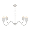 Four Light Chandelier<br /><span style="color:#4AB0CE;">Entrega: 4-10 dias en USA</span><br /><span style="color:#4AB0CE;font-size:60%;">PREGUNTE POR ENTREGA EN PANAMA</span><br />Collection: Effie<br />Finish: Antique White/Opal Glass