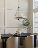 Four Light Chandelier<br /><span style="color:#4AB0CE;">Entrega: 4-10 dias en USA</span><br /><span style="color:#4AB0CE;font-size:60%;">PREGUNTE POR ENTREGA EN PANAMA</span><br />Collection: Crosby<br />Finish: Matte Black
