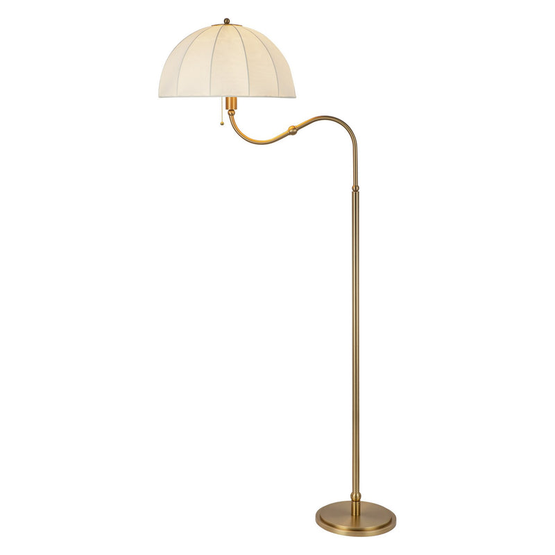 One Light Floor Lamp<br /><span style="color:#4AB0CE;">Entrega: 4-10 dias en USA</span><br /><span style="color:#4AB0CE;font-size:60%;">PREGUNTE POR ENTREGA EN PANAMA</span><br />Collection: Crosby<br />Finish: Brushed Gold