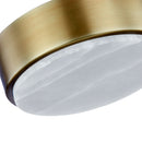 Alora - FM325108VBAR-5CCT - LED Flush Mount - Blanco - Vintage Brass/Alabaster