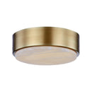 LED Flush Mount<br /><span style="color:#4AB0CE;">Entrega: 4-10 dias en USA</span><br /><span style="color:#4AB0CE;font-size:60%;">PREGUNTE POR ENTREGA EN PANAMA</span><br />Collection: Blanco<br />Finish: Vintage Brass/Alabaster