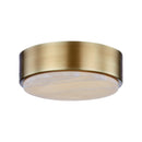 Alora - FM325108VBAR-5CCT - LED Flush Mount - Blanco - Vintage Brass/Alabaster