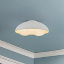 Alora - FM495316AWOP - Three Light Flush Mount - Robyn - Antique White/Opal Glass