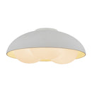 Three Light Flush Mount<br /><span style="color:#4AB0CE;">Entrega: 4-10 dias en USA</span><br /><span style="color:#4AB0CE;font-size:60%;">PREGUNTE POR ENTREGA EN PANAMA</span><br />Collection: Robyn<br />Finish: Antique White/Opal Glass