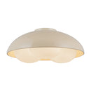Three Light Flush Mount<br /><span style="color:#4AB0CE;">Entrega: 4-10 dias en USA</span><br /><span style="color:#4AB0CE;font-size:60%;">PREGUNTE POR ENTREGA EN PANAMA</span><br />Collection: Robyn<br />Finish: Pearl White/Opal Glass