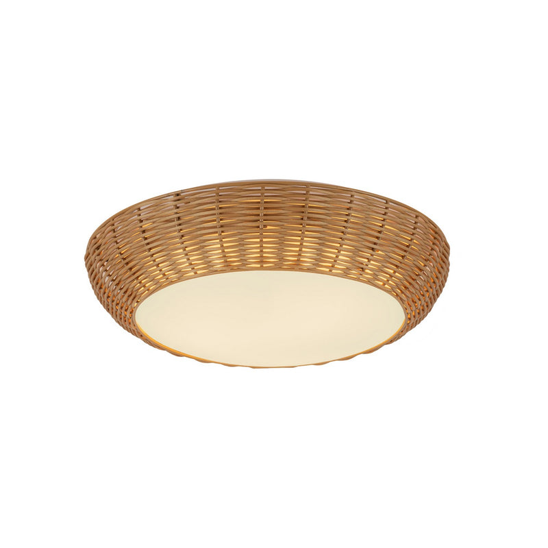 Two Light Flush Mount<br /><span style="color:#4AB0CE;">Entrega: 4-10 dias en USA</span><br /><span style="color:#4AB0CE;font-size:60%;">PREGUNTE POR ENTREGA EN PANAMA</span><br />Collection: Merida<br />Finish: Rattan