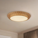 Alora - FM511421RA - Three Light Flush Mount - Merida - Rattan