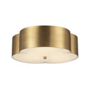 Three Light Flush Mount<br /><span style="color:#4AB0CE;">Entrega: 3-4 semanas en USA</span><br /><span style="color:#4AB0CE;font-size:60%;">PREGUNTE POR ENTREGA EN PANAMA</span><br />Collection: Adella<br />Finish: Brushed Gold