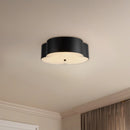 Alora - FM566314MB - Three Light Flush Mount - Adella - Matte Black